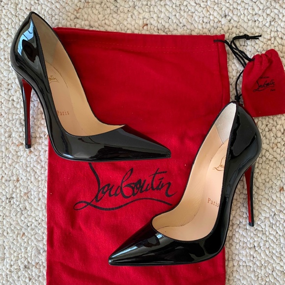 Christian Louboutin Shoes - Christian Louboutin So Kate 120 Black Patent Pumps